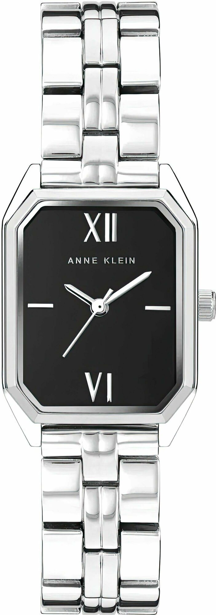 Наручные часы ANNE KLEIN Metals 3775BKSV, серебряный, черный