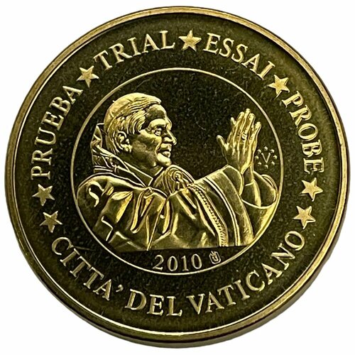 Ватикан 20 евроцентов 2010 г. (Всадник) Specimen (Проба) 5 евроцентов 2010 нидерланды из оборота
