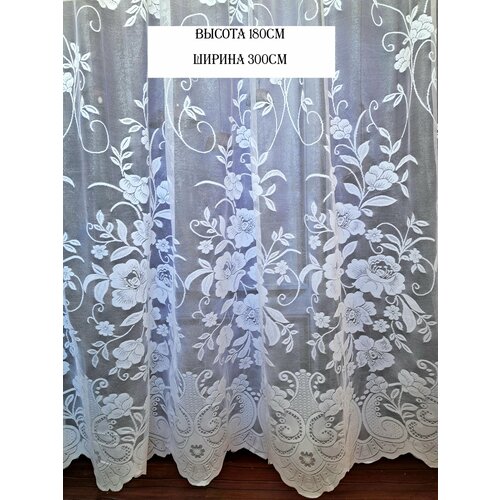 Тюль на кухню Ширина 300см высота 180см 1400₽