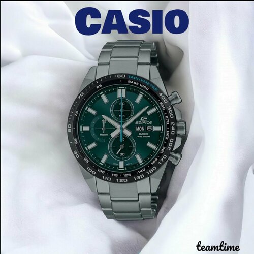 фото Наручные часы casio, серый, зеленый