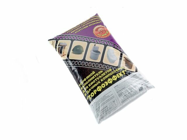 Наполнитель Торфоэффект для торфяных биотуалетов 50 л