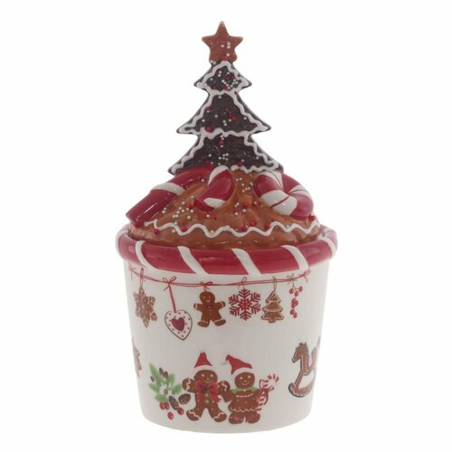 Конфетница Пряничное настроение, 650 мл, 12*12*23 см KSM-752139