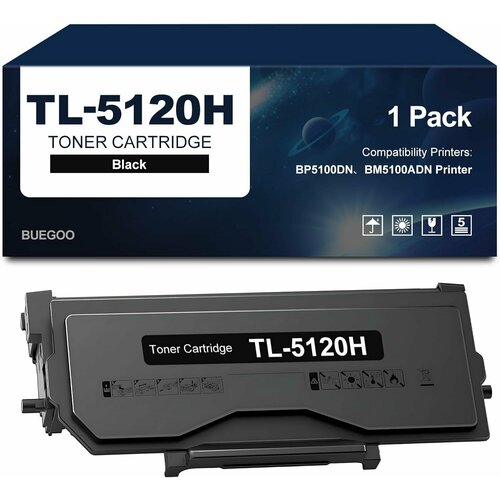 Картридж Pantum TL-5120H (TL-5120H), черный, 6000 страниц, совместимый для Pantum BP5100DW/BM5100ADW