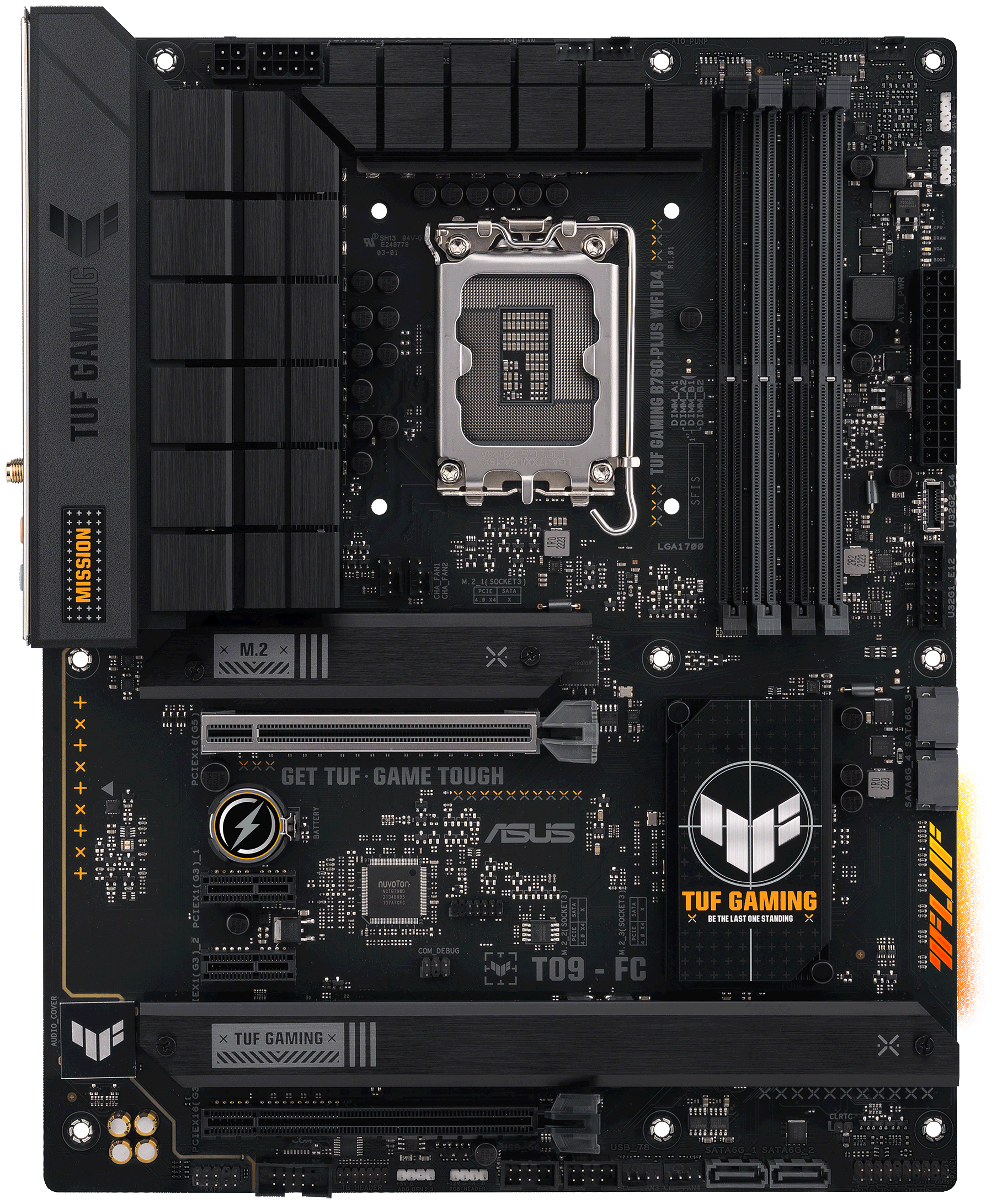 Материнская плата ASUS TUF GAMING B760-PLUS WIFI D4 (LGA1700, ATX)