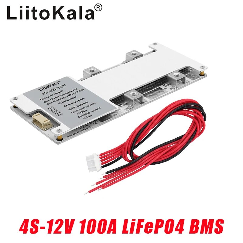 LiitoKala 4S100A-BMS литий-железо-фосфатная батарея