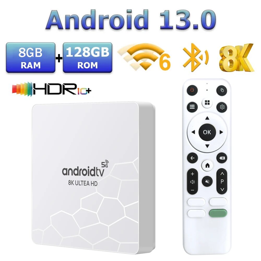 Q96 Smart TV Box 8ГБ 128ГБ, q96ohp8k8gb128gbi8eu, Европейская — фото 1