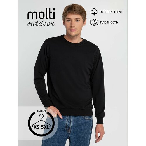 фото Свитшот molti весна-лето 2024, размер s, , черный, черный
