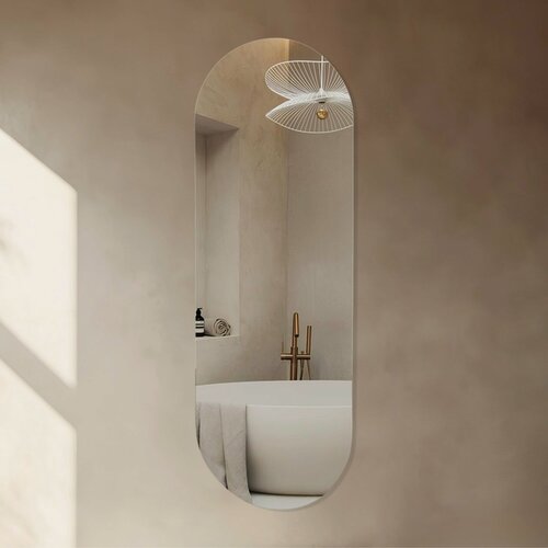 Изображение товара Зеркало Сима-ленд, овальное, настенное, серебристое, 101x35 см