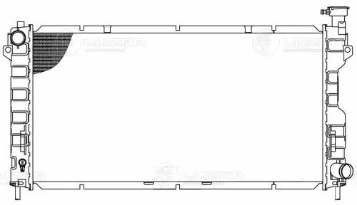 Радиатор охлаждения Dodge Caravan/Chrysler Voyager 2.4i/3.3i 01>