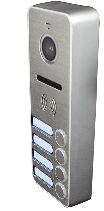 Вызывная (звонковая) панель на дверь TANTOS iPanel 2 Металл 4 абонента серебро - фотография № 7