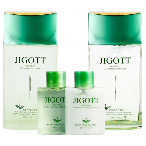 JIGOTT Набор для мужчин с экстрактом зеленого чая. Well-being green tea set 1, 150*30*150*30 мл.