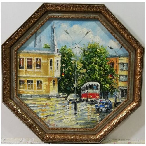 Карина холст-масло в 8-гранной рамке Города, 50*50см арт: 20190915_190348