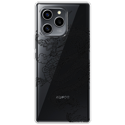 Силиконовый чехол на Honor 60 SE / Хонор 60 SE Большой китайский дракон, прозрачный силиконовый чехол созвездия на honor 60 se хонор 60 se