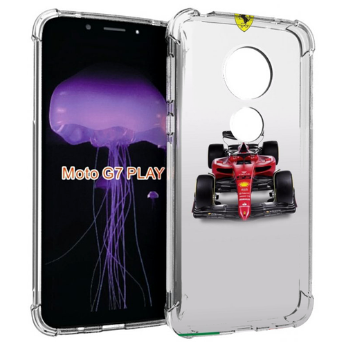 Чехол MyPads формула 1 феррари для Motorola Moto G7 Play задняя-панель-накладка-бампер