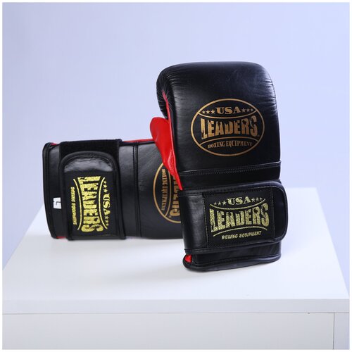 Снарядные перчатки Leaders Black-Red размер L - Leaders мешок боксерский leaders black green кожа 120х40 см leaders