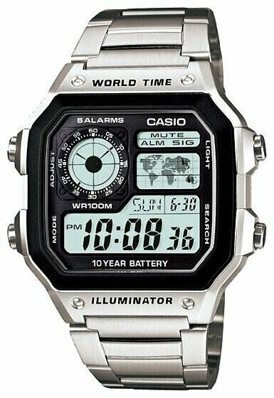 Наручные часы CASIO Японские часы CASIO AE-1200WHD-1A мужские