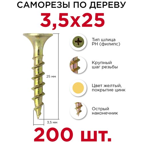 Саморезы Профикреп 3,5х25 (200 шт.)