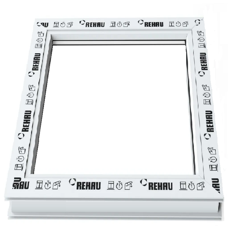 Окно ПВХ РЕХАУ, высота 700 х ширина 500 мм, профиль REHAU, одностворчатое, глухое, мультифункциональный стеклопакет, белое