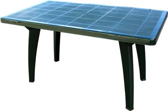 Стол пластиковый Солнце арт.741з прямоугольный (зеленый)