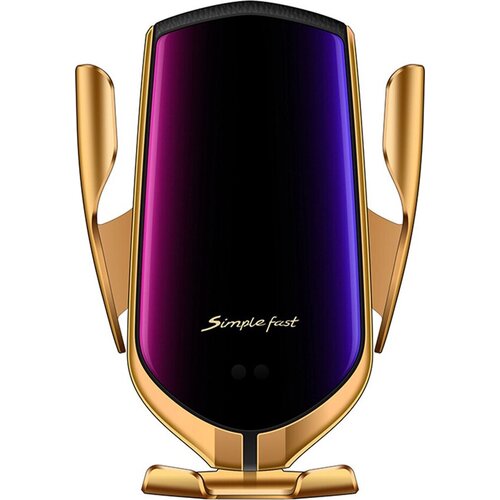 Держатель R1 для телефона с беспроводной зарядкой Gold 648₽
