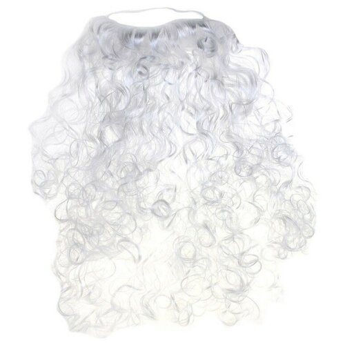 фото Карнавальная борода "дедушка мороз" на резинке 50 см сима-ленд