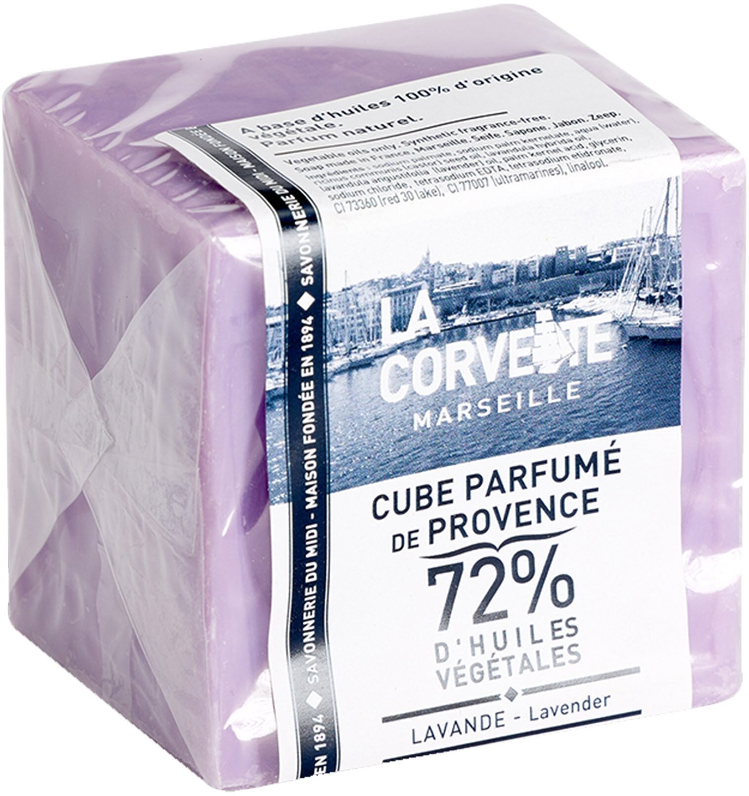 LA CORVETTE Туалетное мыло для тела Лаванда, 200 г, куб