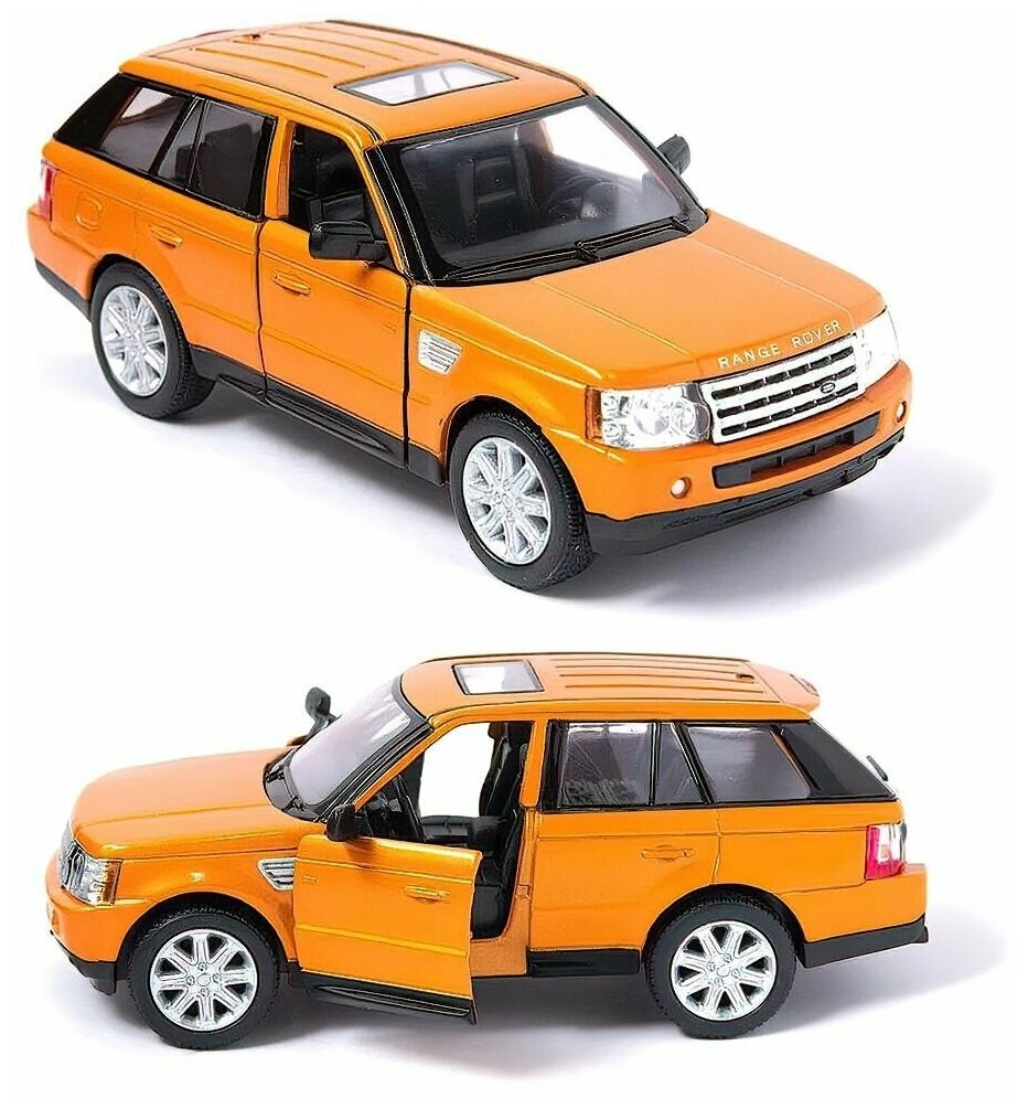 Машинки для мальчиков Range Rover Sport 13 см / Цвет Оранжевый