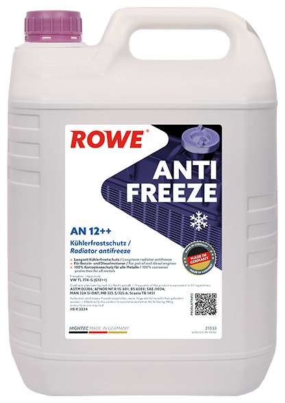 ROWE 21033-0050-99 Антифриз ROWE HIGHTEC ANTIFREEZE AN G12++ концентрат 5л