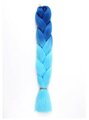 Queen fair ZUMBA Канекалон двухцветный, гофрированный, 60 см, 100 гр, цвет синий/голубой(#BY42)
