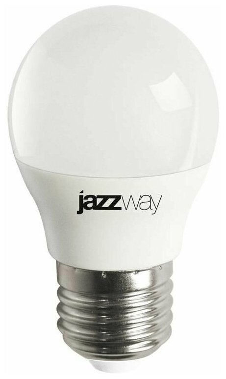 Лампа светодиодная PLED-LX 8Вт G45 шар 5000К холод. бел. E27 JazzWay 5028685
