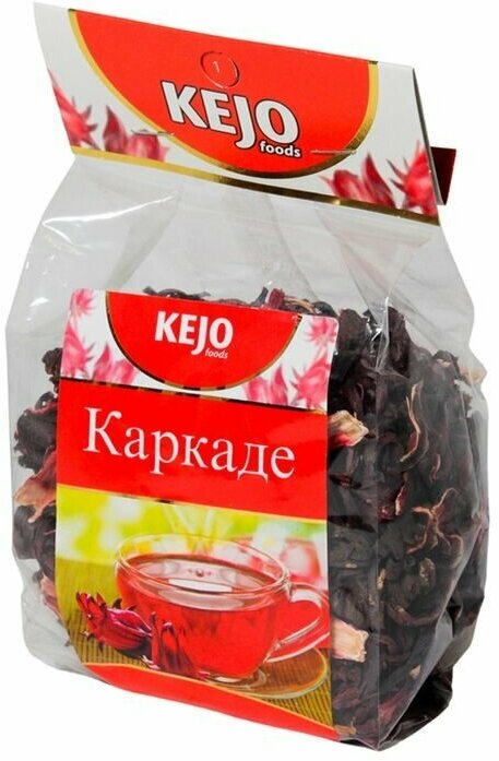 KEJOfoods Чай листовой Каркаде, черный 100г - фотография № 3