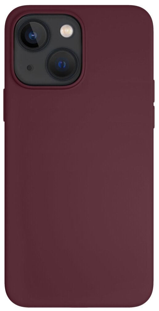 Чехол vlp Silicone case MagSafe iPhone 14 Plus марсала