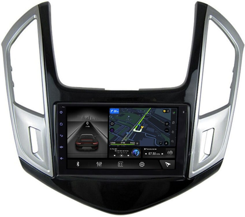 Магнитола в штатное место 2 din Chevrolet Cruze (2012-2016) Canbox M-Line 9864-RP-CVCRD-62 на Android 10 (4G-SIM, 4/64, DSP)