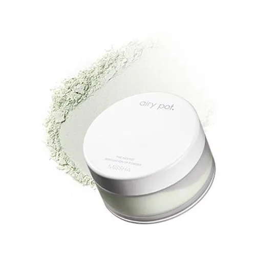 Missha Рассыпчатая матирующая пудра Airy Pot Powder Mint, 9 г