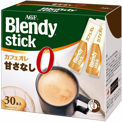 Кофе растворимый AGF Blendy Stick с молоком без сахара, 27 шт