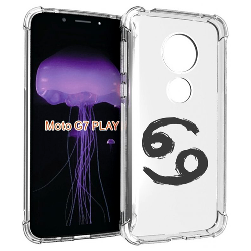 Чехол MyPads знак-зодиака-рак-6 для Motorola Moto G7 Play задняя-панель-накладка-бампер