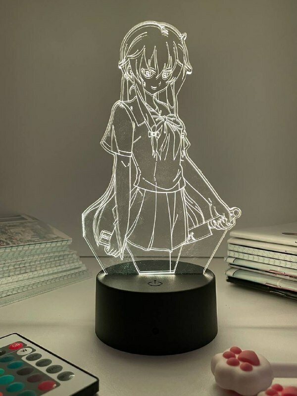 3D светильник-ночник, лампа по аниме: Дневник будущего , Юно Гасай , 16 цветов