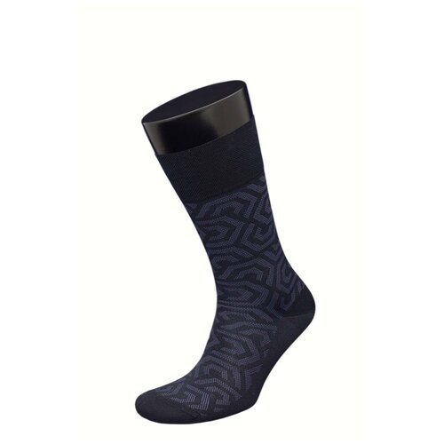 Комплект 3 пары носки мужские Гранд ZCmr154 из мерсеризованного хлопка, черный, 27