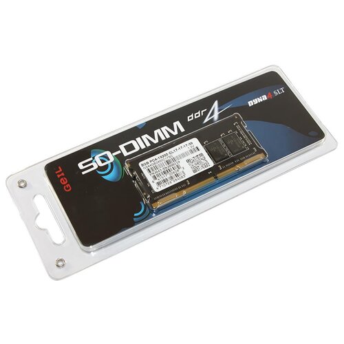 Оперативная память DDR4 8Gb 2400 Mhz Geil Dyna4 SLT GS48B2400C17SC PC4-2400T SoDimm для ноутбука 249900₽