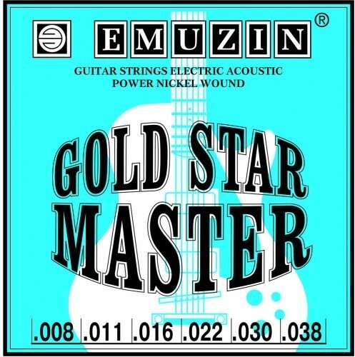 Струны для акустической гитары Emuzin Gold Star Master 6ГСМ-01 8-38
