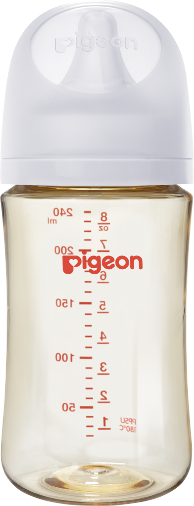 PIGEON Бутылочка для кормления из премиального пластика 240мл, PPSU