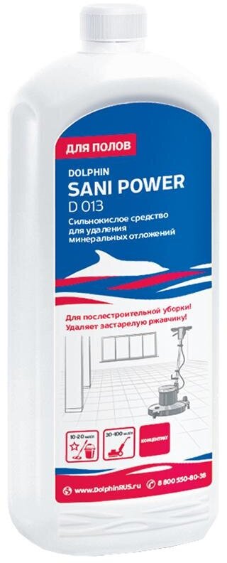 Профхим сантех кисл конц. д/очистки минерал. отлож Dolphin/Sani Power,1л