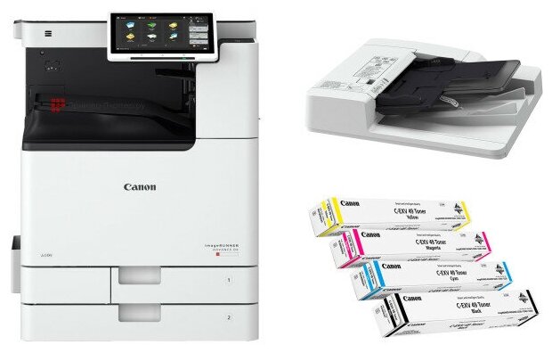 МФУ лазерное Canon imageRUNNER ADVANCE DX C3826i MFP, цветн., A3, черно-белый + 4 тонера + автоподатчик DADF-BA1 + Тумба Type-S