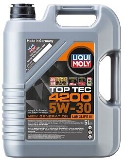 Моторное синтетическое масло LIQUI MOLY Top Tec 4200 5W-30, 5 л