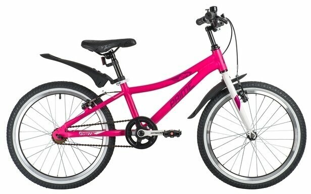 Подростковый велосипед Novatrack Prime 20 Al Girl (2020) розовый в собранном виде