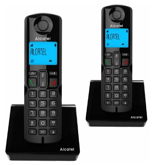 Радиотелефон Alcatel S230 Duo Black