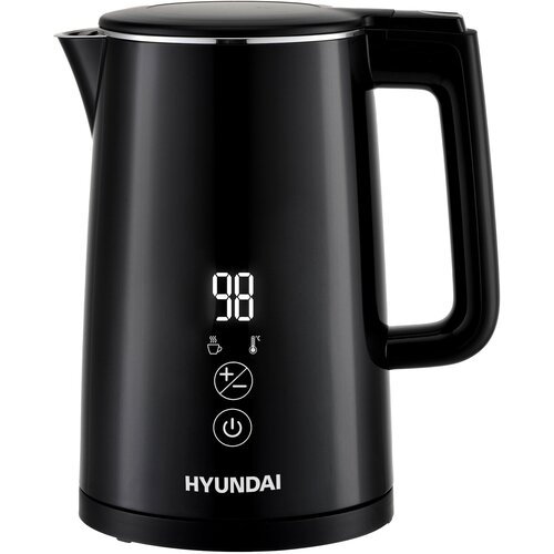 Чайник Hyundai HYK-S5509 1.5л. 2200Вт черный (металл/пластик)