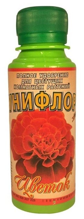 Минеральное удобрение "Унифлор Цветок", флакон, 0,1 л 9350970