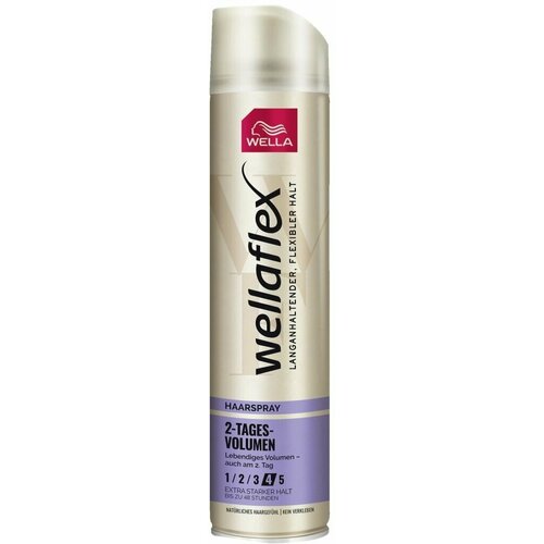 Wella Wellaflex Лак для волос Haarspray 2-Tages Volumen Двухдневный объем, фиксация 4 250мл укладка и стайлинг wella wellaflex лак для укладки волос объем до 2 х дней сильной фиксации