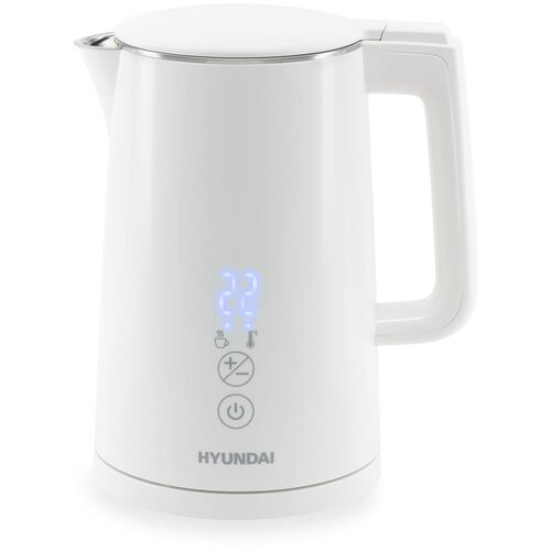 Чайник электрический Hyundai HYK-S5508 белый металлпластик 277700₽